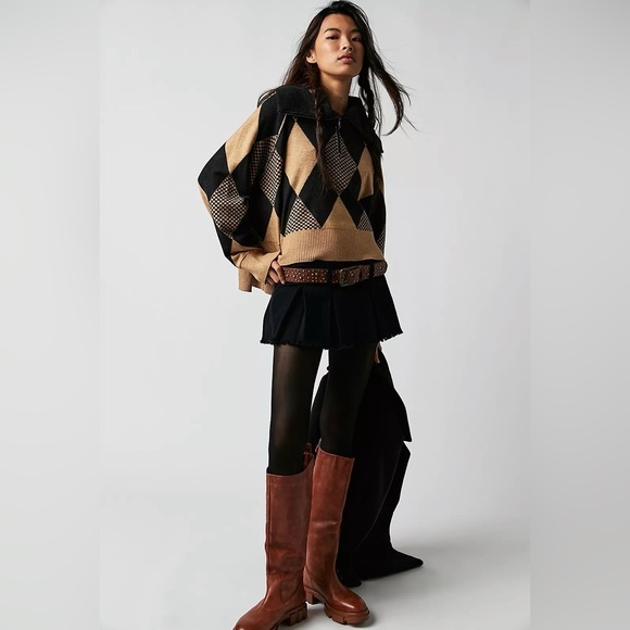 NEW Free People Lucy Half Zip Pullover Sweater - Picture 16 of 16